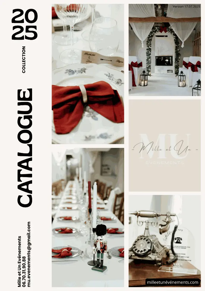 Catalogue de location matériel et décoration événementiel