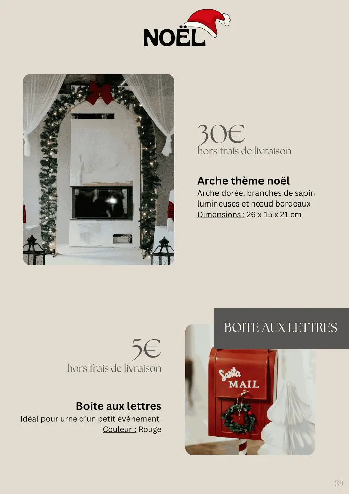 Location arche, boite aux lettres