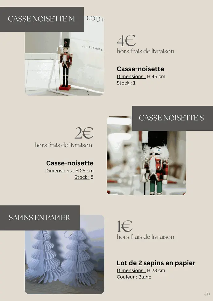 Location casse noisette, sapins